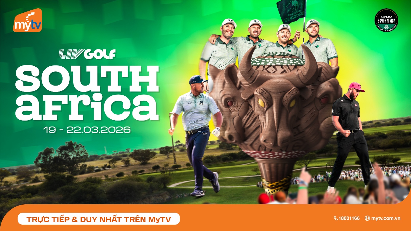 IV Golf South Africa 2026 khởi tranh - Xem trực tiếp độc quyền trên MyTV