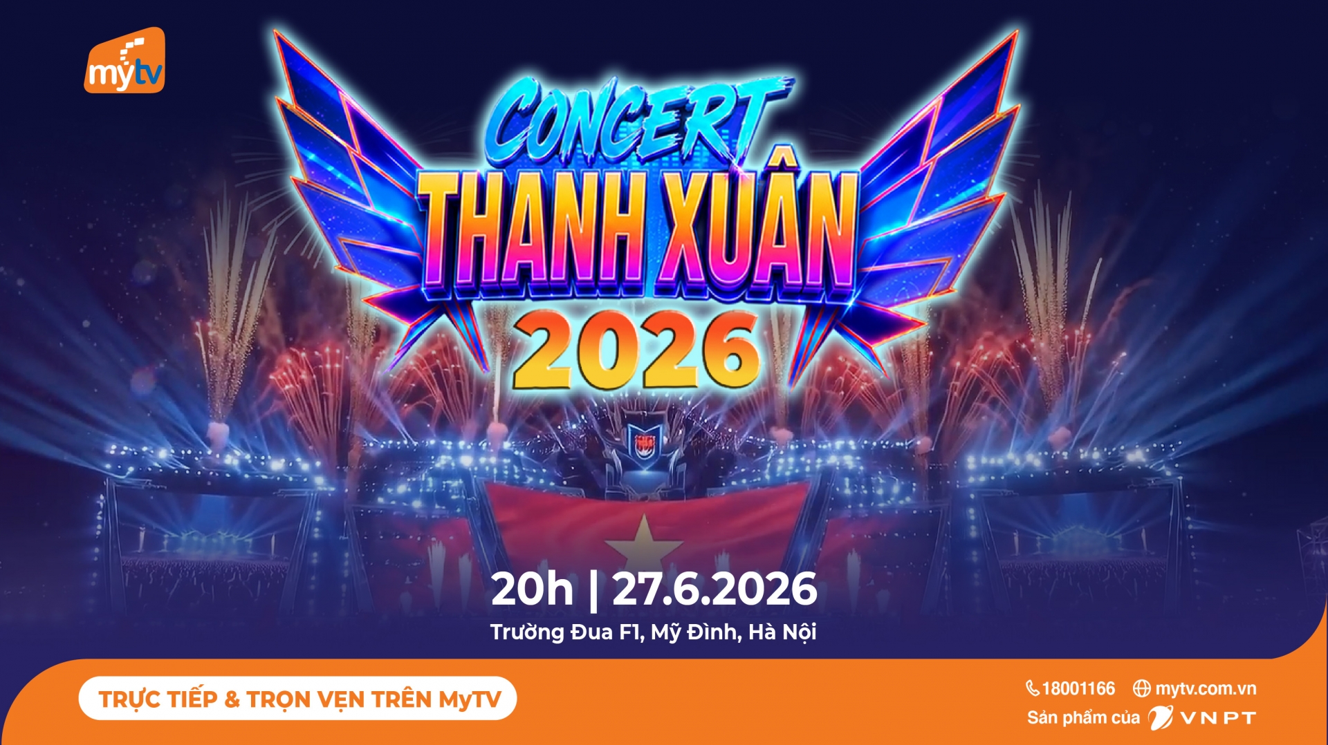 MyTV phát trực tiếp chương trình nghệ thuật đặc biệt “Thanh xuân Concert"