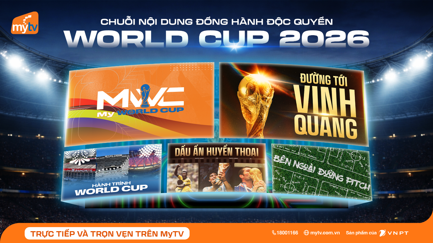 World Cup 2026 không chỉ có 90 phút bóng lăn: Trải nghiệm trọn vẹn cùng MyTV Sport Hub