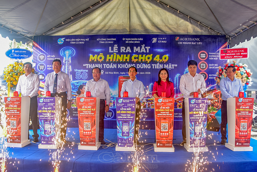 Cà Mau: Ra mắt mô hình “Chợ 4.0”