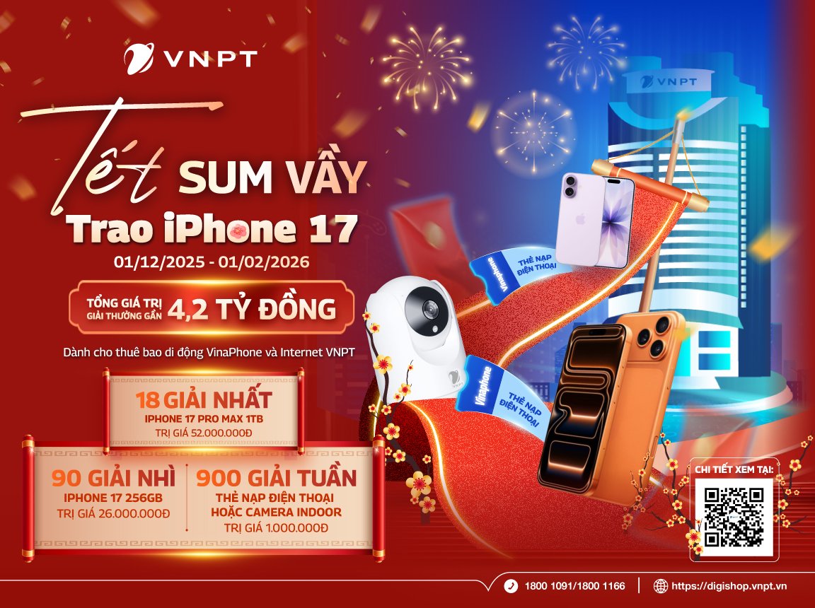 VNPT customers welcome the New Year 2026 with a super promotion worth nearly 4.2 billion VND