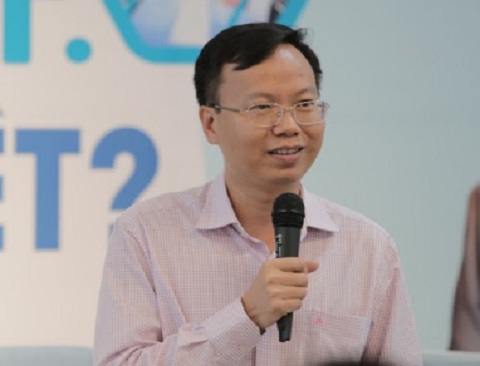PGS.TS Mai Thanh Phong - Phó Hiệu trưởng trường Đại học Bách khoa - Đại học Quốc gia TP HCM phát biểu tại sự kiện.